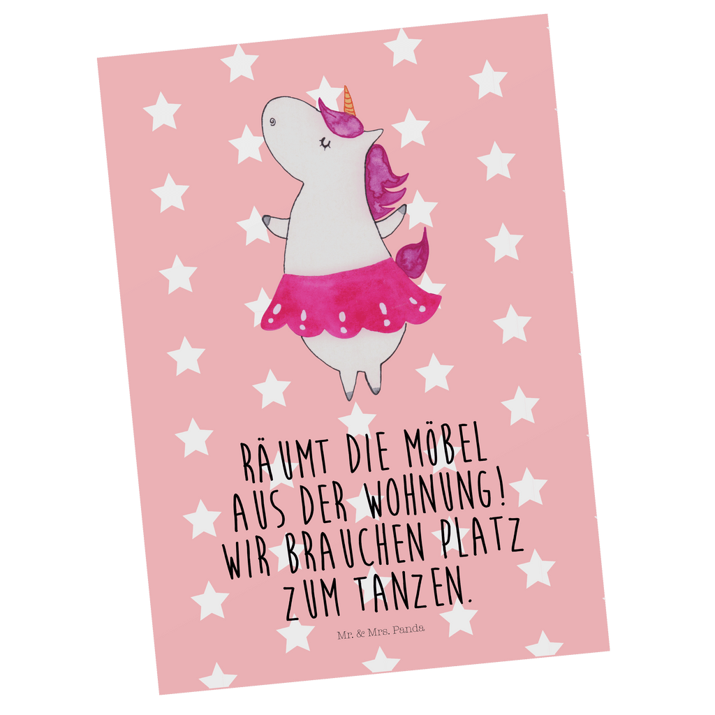 Postkarte Einhorn Ballerina Geschenkkarte, Grußkarte, Karte, Einladung, Ansichtskarte, Geburtstagskarte, Einladungskarte, Dankeskarte, Einhorn, Einhörner, Einhorn Deko, Pegasus, Unicorn, Tanzen, Ballerina, Party, Wohnung, Spaß, Feiern, Geburtstag, Tänzerin, Lebenslust, Lebensfreude