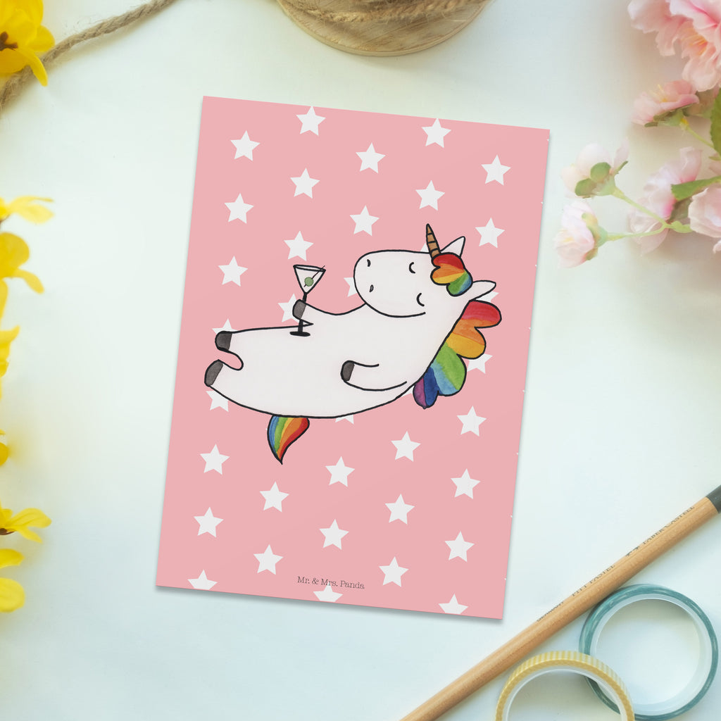 Postkarte Einhorn Cocktail Geschenkkarte, Grußkarte, Karte, Einladung, Ansichtskarte, Geburtstagskarte, Einladungskarte, Dankeskarte, Einhorn, Einhörner, Einhorn Deko, Pegasus, Unicorn, Party, Spaß, Feiern, Caipirinha, Rum, Cuba Libre, Sekt, Freundin, Geburtstag, lustig, witzig, Spruch, Glitzer