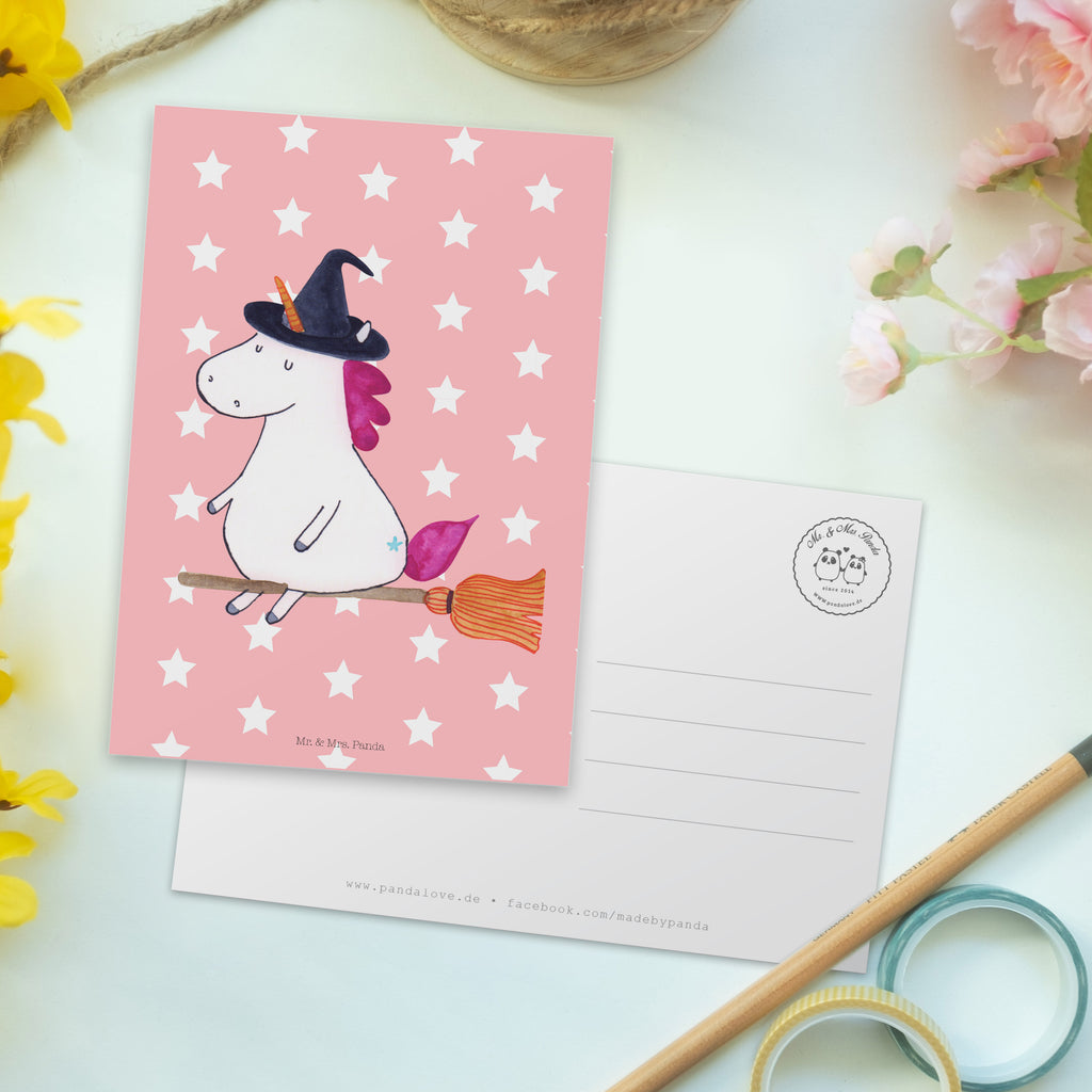 Postkarte Einhorn Hexe Geschenkkarte, Grußkarte, Karte, Einladung, Ansichtskarte, Geburtstagskarte, Einladungskarte, Dankeskarte, Einhorn, Einhörner, Einhorn Deko, Pegasus, Unicorn, Frau, Ehefrau, Hexe, Teufel, Engel, Verrückte, Freundin, Leben, Zicke