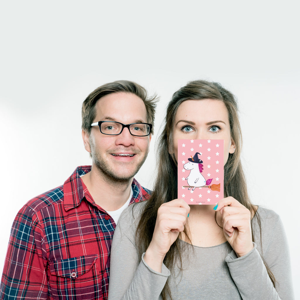 Postkarte Einhorn Hexe Geschenkkarte, Grußkarte, Karte, Einladung, Ansichtskarte, Geburtstagskarte, Einladungskarte, Dankeskarte, Einhorn, Einhörner, Einhorn Deko, Pegasus, Unicorn, Frau, Ehefrau, Hexe, Teufel, Engel, Verrückte, Freundin, Leben, Zicke