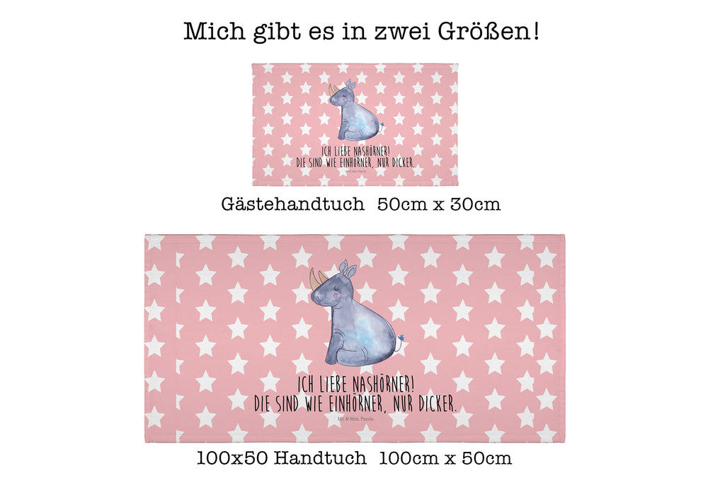 Gäste Handtuch Einhorn Nashorn Gästetuch, Reisehandtuch, Sport Handtuch, Frottier, Kinder Handtuch, Einhorn, Einhörner, Einhorn Deko, Pegasus, Unicorn, Regenbogen, witzig, lustig, Zoo, Glitzer, Einhornpower, Erwachsenwerden, Nashorn, Nashörner