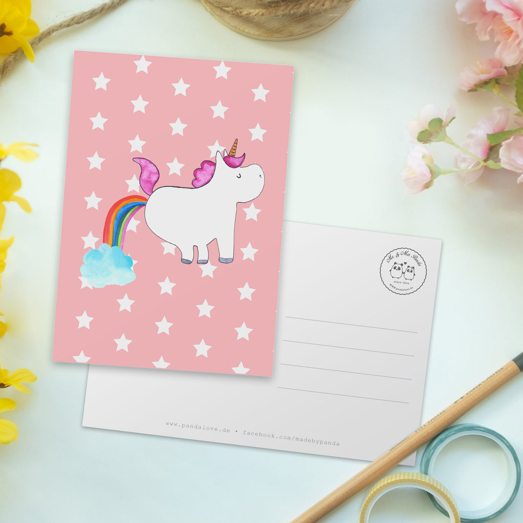 Postkarte Einhorn Pupsend Geschenkkarte, Grußkarte, Karte, Einladung, Ansichtskarte, Geburtstagskarte, Einladungskarte, Dankeskarte, Einhorn, Einhörner, Einhorn Deko, Pegasus, Unicorn, Pups, Regenbogen, Glitzer, Einhornpower, Erwachsenwerden, Spaß, lustig, Freundin