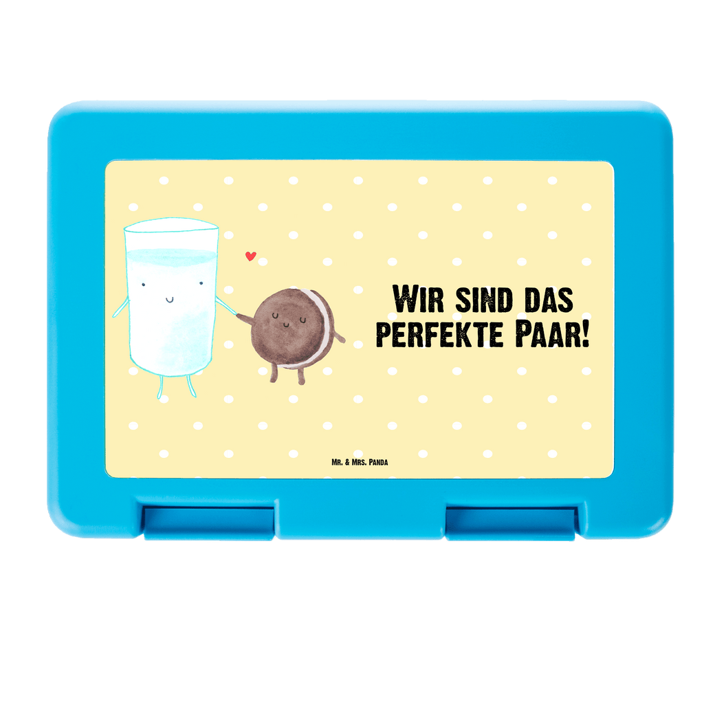 Brotdose Milch & Keks Brotbox, Snackbox, Lunch box, Butterbrotdose, Brotzeitbox, Tiermotive, Gute Laune, lustige Sprüche, Tiere, Milk, Cookie, Milch, Keks, Kekse, Kaffee, Einladung Frühstück, Motiv süß, romantisch, perfektes Paar