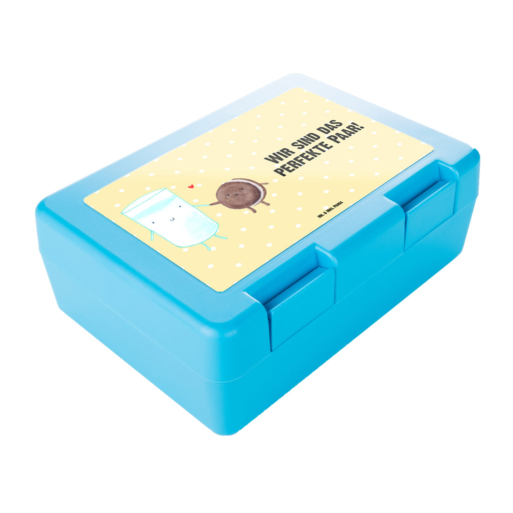 Brotdose Milch & Keks Brotbox, Snackbox, Lunch box, Butterbrotdose, Brotzeitbox, Tiermotive, Gute Laune, lustige Sprüche, Tiere, Milk, Cookie, Milch, Keks, Kekse, Kaffee, Einladung Frühstück, Motiv süß, romantisch, perfektes Paar