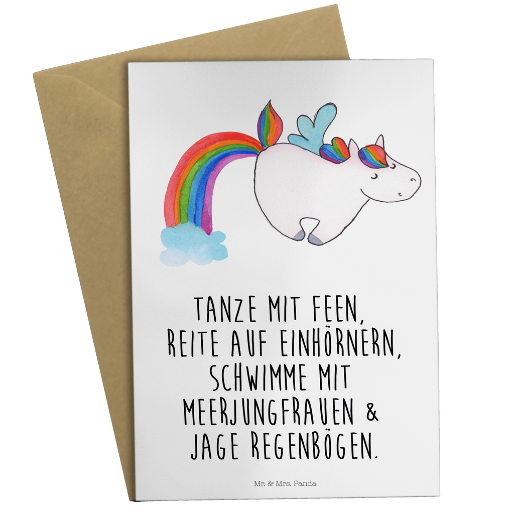 Grußkarte Einhorn Pegasus Klappkarte, Einladungskarte, Glückwunschkarte, Hochzeitskarte, Geburtstagskarte, Karte, Einhorn, Einhörner, Einhorn Deko, Pegasus, Unicorn, Regenbogen, Spielen, Realität, Glitzer, Erwachsenwerden