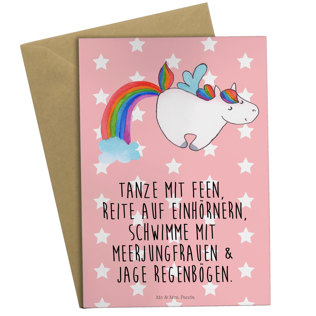 Grußkarte Einhorn Pegasus Klappkarte, Einladungskarte, Glückwunschkarte, Hochzeitskarte, Geburtstagskarte, Karte, Einhorn, Einhörner, Einhorn Deko, Pegasus, Unicorn, Regenbogen, Spielen, Realität, Glitzer, Erwachsenwerden