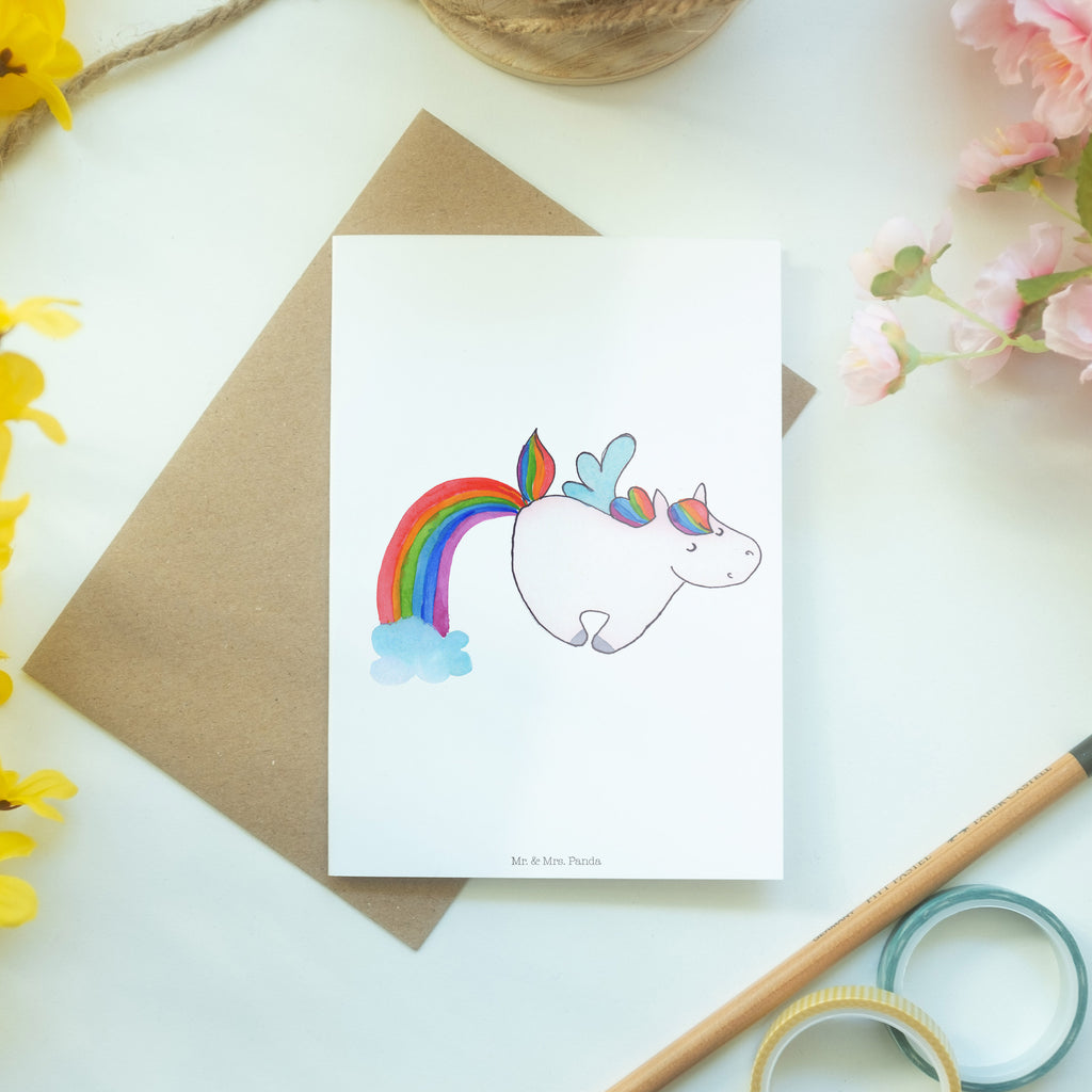 Grußkarte Einhorn Pegasus Klappkarte, Einladungskarte, Glückwunschkarte, Hochzeitskarte, Geburtstagskarte, Karte, Einhorn, Einhörner, Einhorn Deko, Pegasus, Unicorn, Regenbogen, Spielen, Realität, Glitzer, Erwachsenwerden