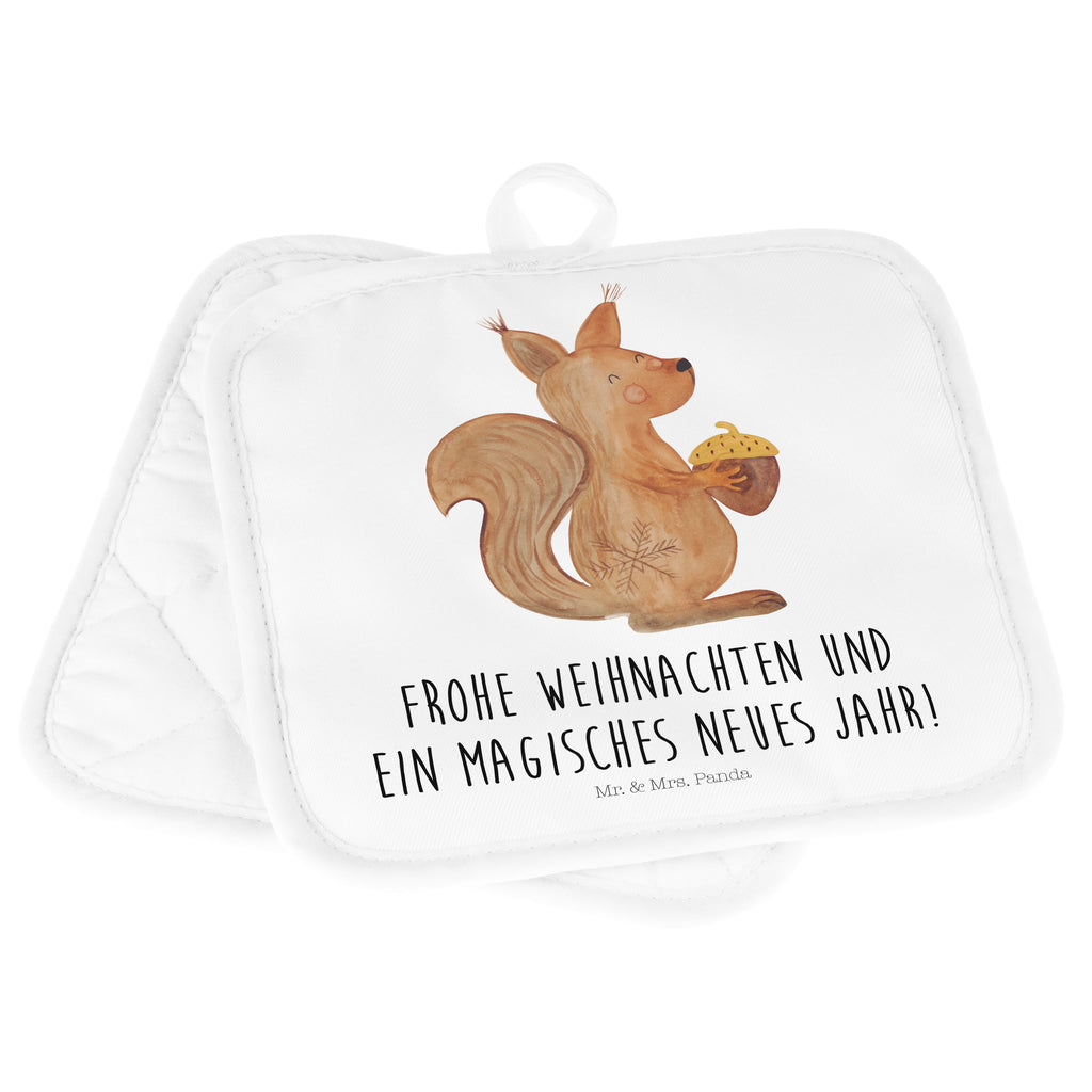2er Set Topflappen  Eichhörnchen Weihnachtszeit Topflappen, Topfuntersetzer, Ofenhandschuh, Topflappen Set, Topflappen lustig, Topflappen mit Spruch, Winter, Weihnachten, Weihnachtsdeko, Nikolaus, Advent, Heiligabend, Wintermotiv, Frohe Weihnachten, Frohes neues Jahr, Guten Rutsch, Weihnachtsmotiv, Weihnachtsgruß, Neujahr, Vogel