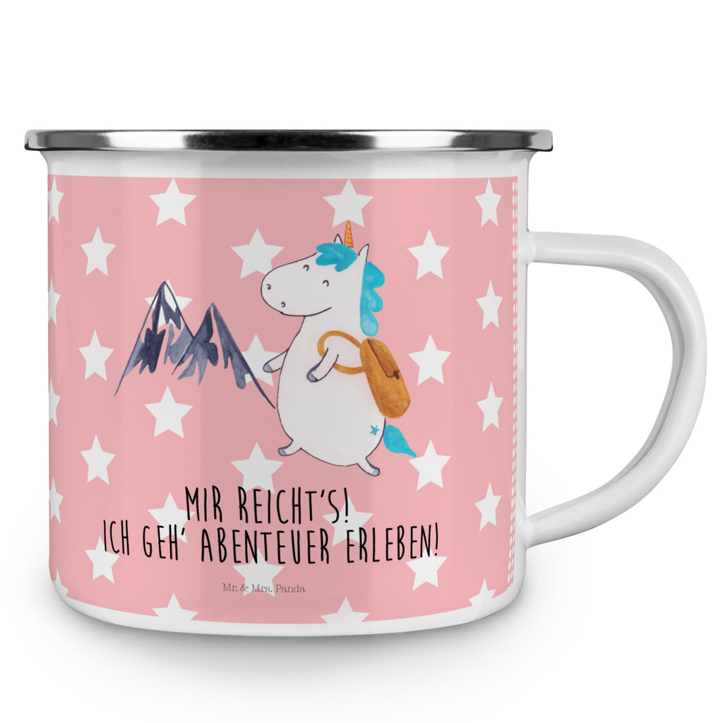 Camping Emaille Tasse Einhorn Bergsteiger Campingtasse, Trinkbecher, Metalltasse, Outdoor Tasse, Emaille Trinkbecher, Blechtasse Outdoor, Emaille Campingbecher, Edelstahl Trinkbecher, Metalltasse für Camping, Kaffee Blechtasse, Camping Tasse Metall, Einhorn, Einhörner, Einhorn Deko, Pegasus, Unicorn, Bergsteiger, Abenteuer, Berge, Abenteurer, Weltenbummler, Weltreise, Reisen, Urlaub, Entdecker