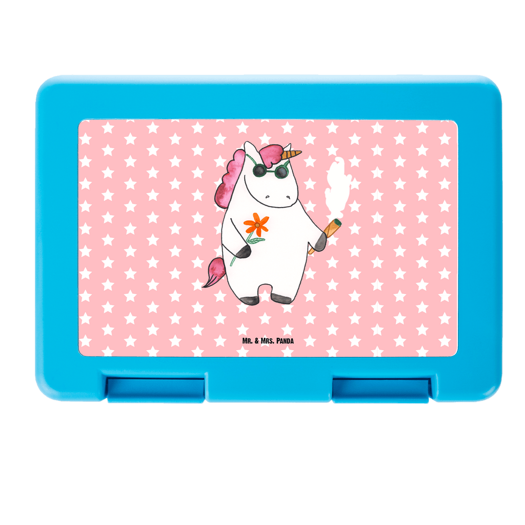 Brotdose Einhorn Woodstock Brotbox, Snackbox, Lunch box, Butterbrotdose, Brotzeitbox, Einhorn, Einhörner, Einhorn Deko, Pegasus, Unicorn, Kiffen, Joint, Zigarette, Alkohol, Party, Spaß. lustig, witzig, Woodstock