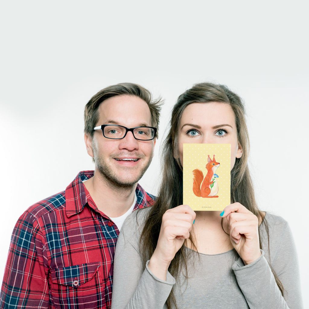 Postkarte Eichhörnchen Blume Geschenkkarte, Grußkarte, Karte, Einladung, Ansichtskarte, Geburtstagskarte, Einladungskarte, Dankeskarte, Tiermotive, Gute Laune, lustige Sprüche, Tiere, Eichhörnchen, Eichhorn, Spruch positiv, Lachen, Spaß, Motivation Sprüche, Motivation Bilder, glücklich Spruch, Spruch Deko
