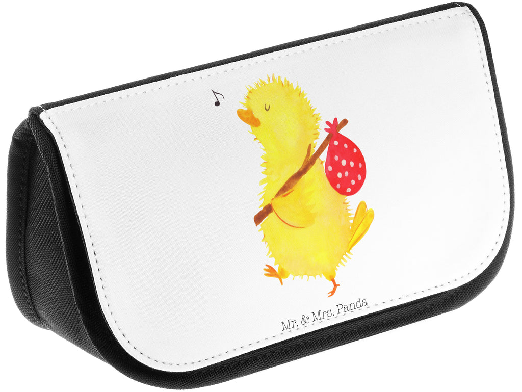 Kosmetiktasche Küken Wanderer Kosmetikbeutel, Kulturtasche, Kulturbeutel, Schminktasche, Make-Up Tasche, Ostern, Osterhase, Ostergeschenke, Osternest, Osterdeko, Geschenk zu Ostern, Küken, Osterei, Ostereier, Ei, Frühlingsgefühle, Freude, Grüße, liebe Grüße, Frohe Ostern, Ostergrüße, Flausen, Wunder, Reisen, Weltenbummler, Zeit, Zeitmanagement, Backpacker