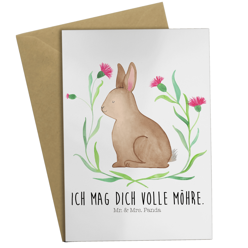 Grußkarte Hase sitzend Klappkarte, Einladungskarte, Glückwunschkarte, Hochzeitskarte, Geburtstagskarte, Karte, Ostern, Osterhase, Ostergeschenke, Osternest, Osterdeko, Geschenk zu Ostern, Frohe Ostern, Ostergrüße, Osterblume, Liebe, Grüße, Hase, Kaninchen