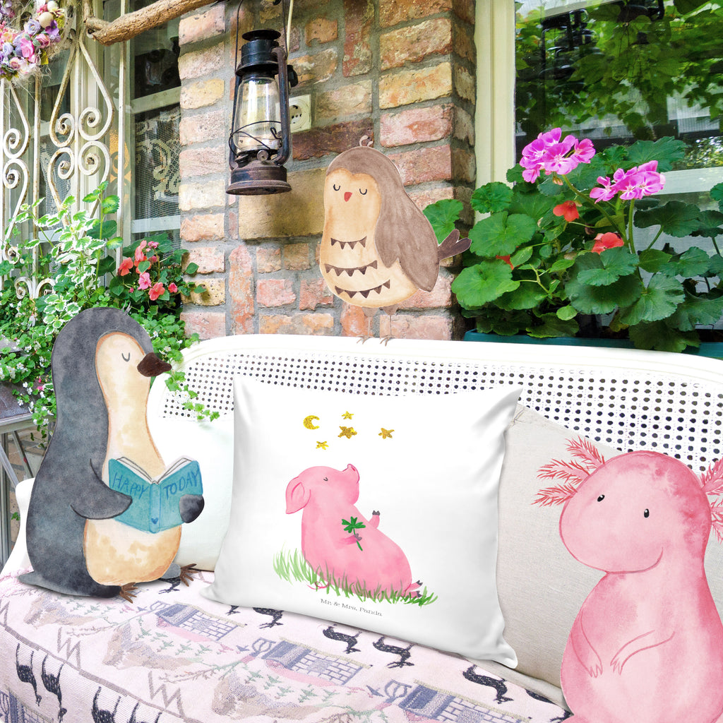 40x40 Kissen Glücksschwein Kissenhülle, Kopfkissen, Sofakissen, Dekokissen, Motivkissen, Tiermotive, Gute Laune, lustige Sprüche, Tiere, Glücksschwein. Glück, Schwein, Schweinchen, Sterne, Sernchen, Ziele, Träume, Motivation, Glücksbringer