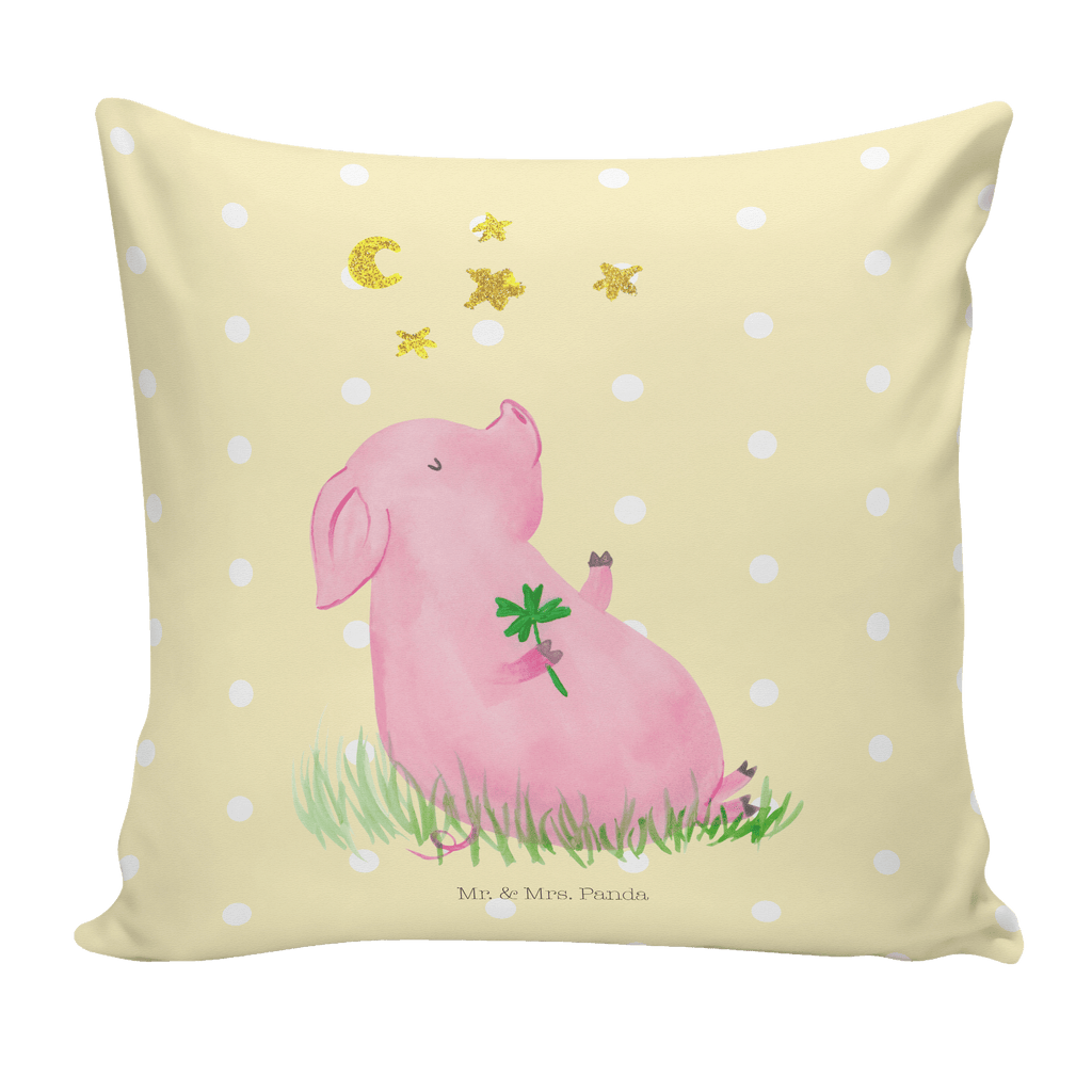 40x40 Kissen Glücksschwein Kissenhülle, Kopfkissen, Sofakissen, Dekokissen, Motivkissen, Tiermotive, Gute Laune, lustige Sprüche, Tiere, Glücksschwein. Glück, Schwein, Schweinchen, Sterne, Sernchen, Ziele, Träume, Motivation, Glücksbringer