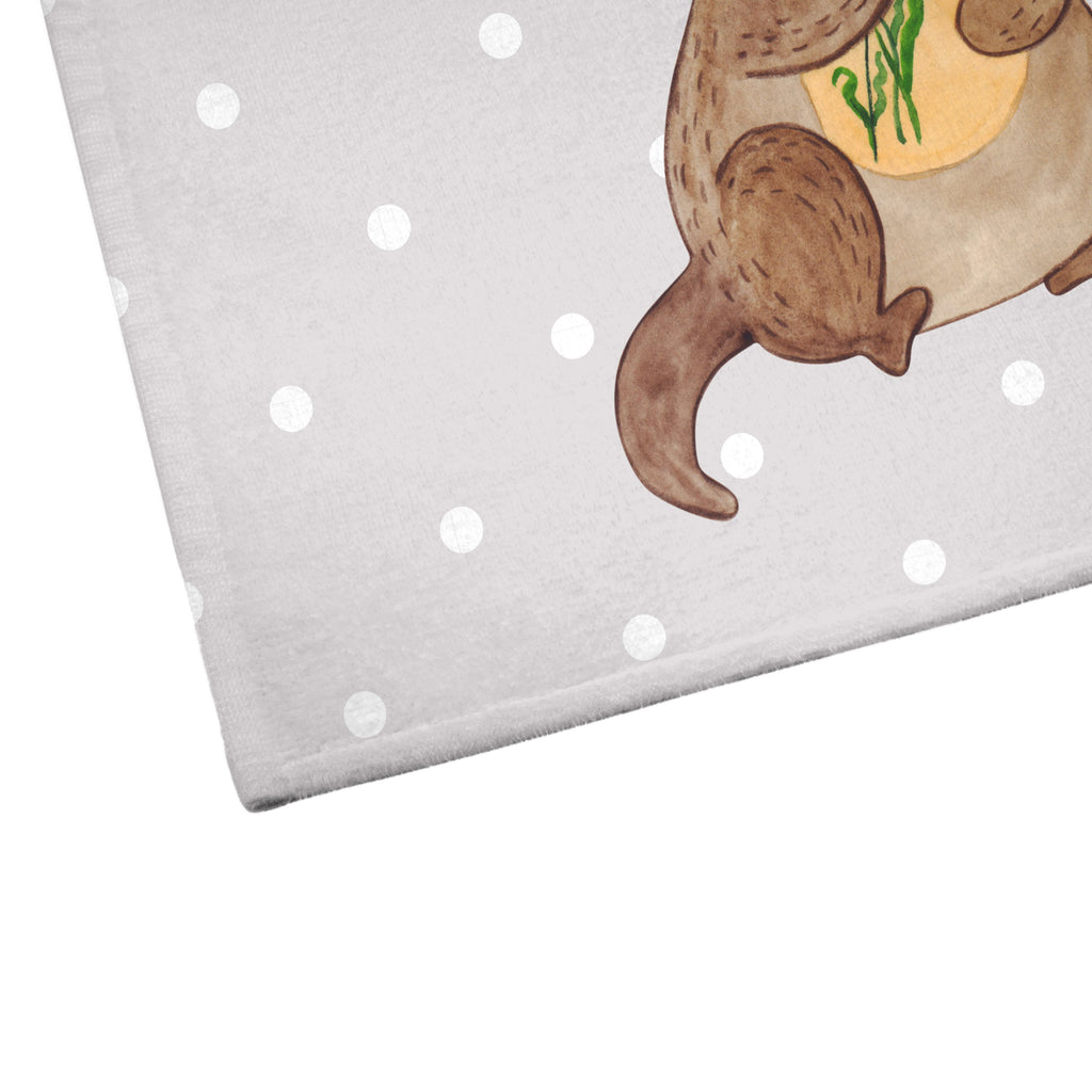 70 x 140 Handtuch Otter Blumenstrauß Duschtuch, Badetuch, Strandtuch, Saunatuch, Kinder Handtuch, Otter, Fischotter, Seeotter, Otter Seeotter See Otter