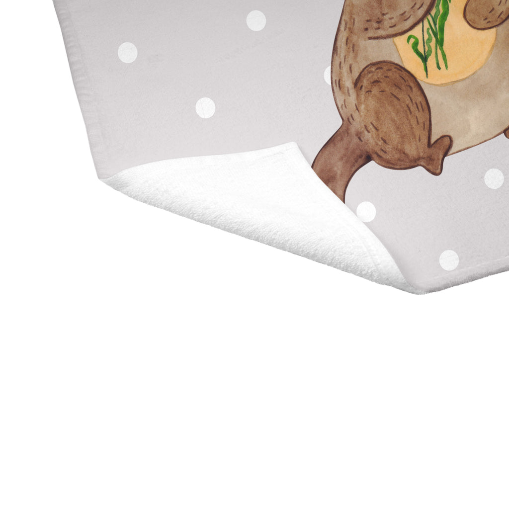 70 x 140 Handtuch Otter Blumenstrauß Duschtuch, Badetuch, Strandtuch, Saunatuch, Kinder Handtuch, Otter, Fischotter, Seeotter, Otter Seeotter See Otter