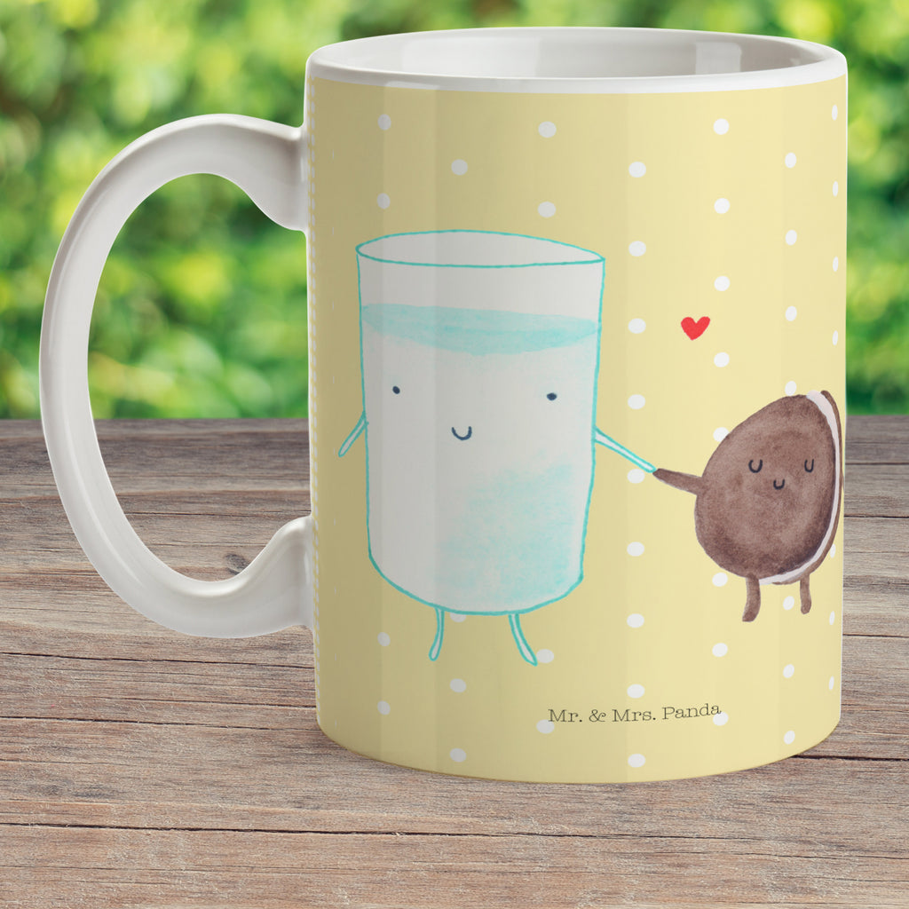 Kindertasse Milch & Keks Kunststoff Tasse, Kindergarten, Tasse, Trinkbecher, Camping Becher, Kaffeetasse, Kunststoffbecher, Kindergartenbecher, Outdoorgeschirr, Kunststoffgeschirr, Reisebecher, Reisetasse, Kinderbecher, Tiermotive, Gute Laune, lustige Sprüche, Tiere, Milk, Cookie, Milch, Keks, Kekse, Kaffee, Einladung Frühstück, Motiv süß, romantisch, perfektes Paar