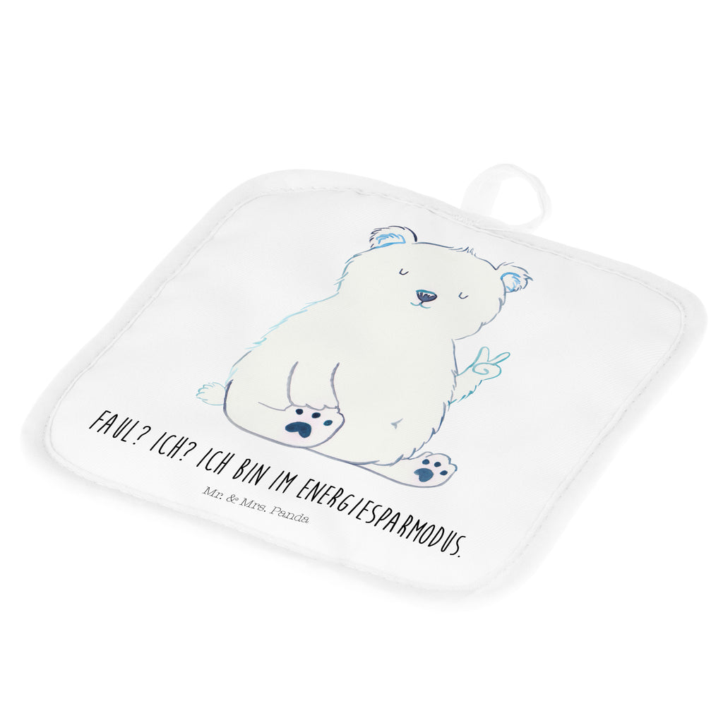 2er Set Topflappen  Eisbär Faul Topflappen, Topfuntersetzer, Ofenhandschuh, Topflappen Set, Topflappen lustig, Topflappen mit Spruch, Bär, Teddy, Teddybär, Eisbär, Nordpol, Faul, Entspannen, Relaxen, Büro, Arbeit, Bürojob, Arbeitsplatz, Homeoffice