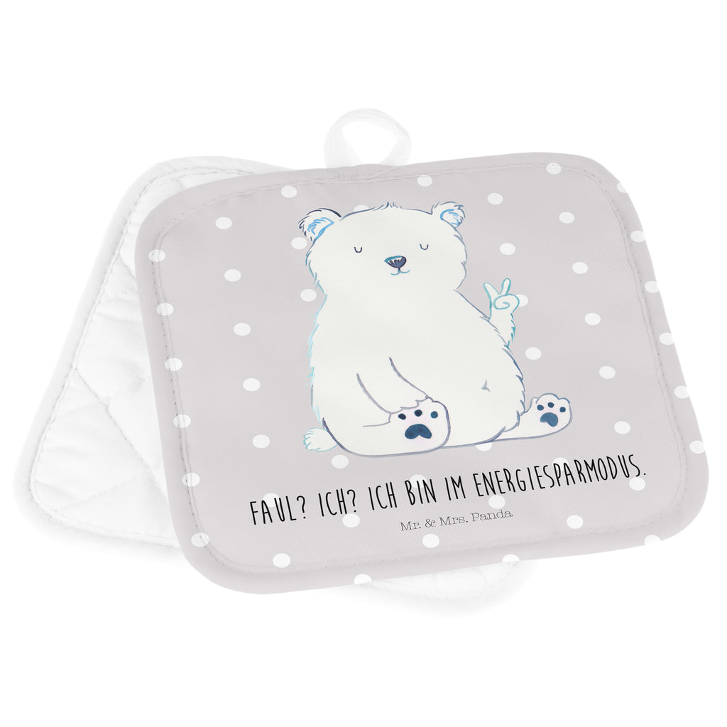 2er Set Topflappen  Eisbär Faul Topflappen, Topfuntersetzer, Ofenhandschuh, Topflappen Set, Topflappen lustig, Topflappen mit Spruch, Bär, Teddy, Teddybär, Eisbär, Nordpol, Faul, Entspannen, Relaxen, Büro, Arbeit, Bürojob, Arbeitsplatz, Homeoffice