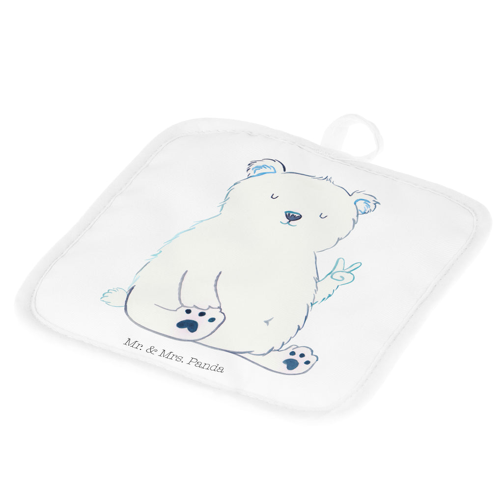 2er Set Topflappen  Eisbär Faul Topflappen, Topfuntersetzer, Ofenhandschuh, Topflappen Set, Topflappen lustig, Topflappen mit Spruch, Bär, Teddy, Teddybär, Eisbär, Nordpol, Faul, Entspannen, Relaxen, Büro, Arbeit, Bürojob, Arbeitsplatz, Homeoffice