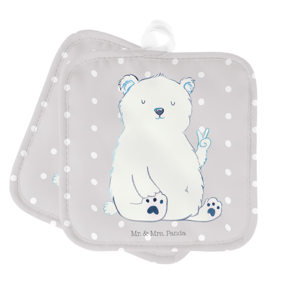 2er Set Topflappen  Eisbär Faul Topflappen, Topfuntersetzer, Ofenhandschuh, Topflappen Set, Topflappen lustig, Topflappen mit Spruch, Bär, Teddy, Teddybär, Eisbär, Nordpol, Faul, Entspannen, Relaxen, Büro, Arbeit, Bürojob, Arbeitsplatz, Homeoffice
