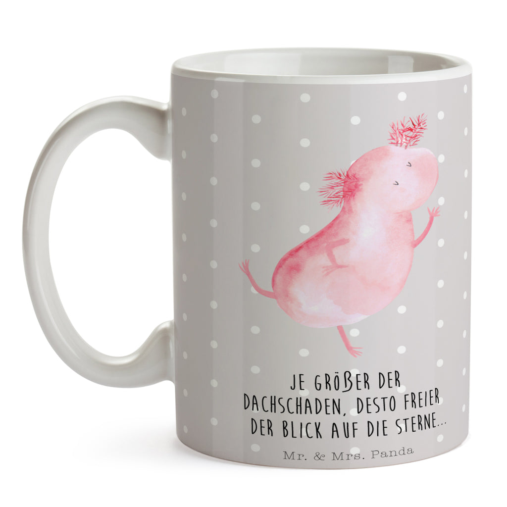 Tasse Axolotl tanzt Axolotl, Axolot, Schwanzlurch, Lurch, Lurche, Dachschaden, Sterne, verrückt, Freundin, beste Freundin Becher, Kaffeetasse, Kaffeebecher, Tee, Frühstück, Büro  Axolotl, Molch
