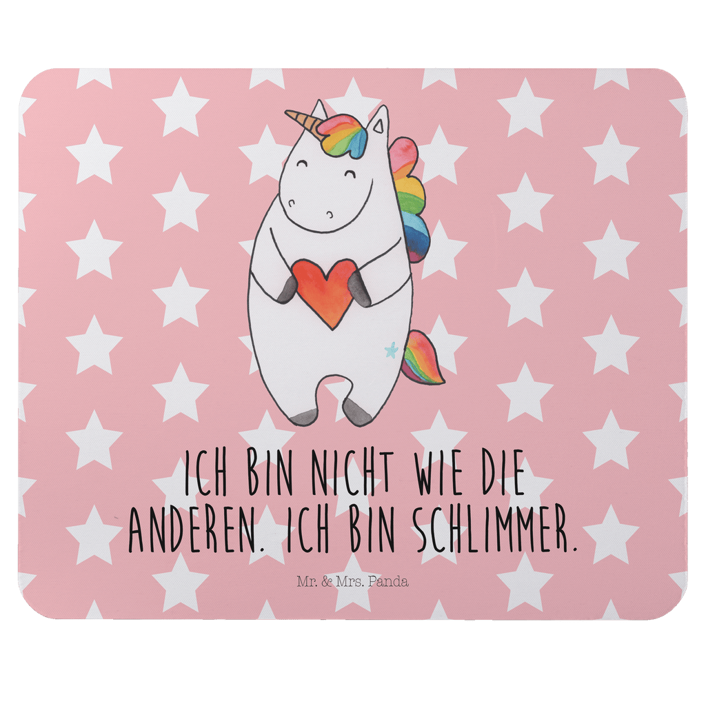 Mauspad Einhorn Herz Mousepad, Computer zubehör, Büroausstattung, PC Zubehör, Arbeitszimmer, Mauspad, Einzigartiges Mauspad, Designer Mauspad, Einhorn, Einhörner, Einhorn Deko, Pegasus, Unicorn, Herz, schlimm, böse, witzig, lustig, Freundin, anders, bunt