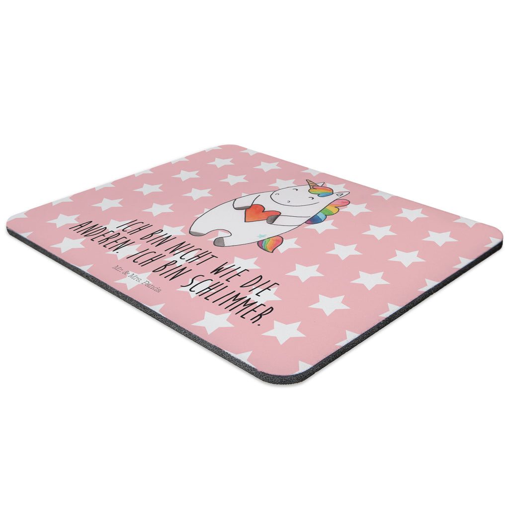 Mauspad Einhorn Herz Mousepad, Computer zubehör, Büroausstattung, PC Zubehör, Arbeitszimmer, Mauspad, Einzigartiges Mauspad, Designer Mauspad, Einhorn, Einhörner, Einhorn Deko, Pegasus, Unicorn, Herz, schlimm, böse, witzig, lustig, Freundin, anders, bunt