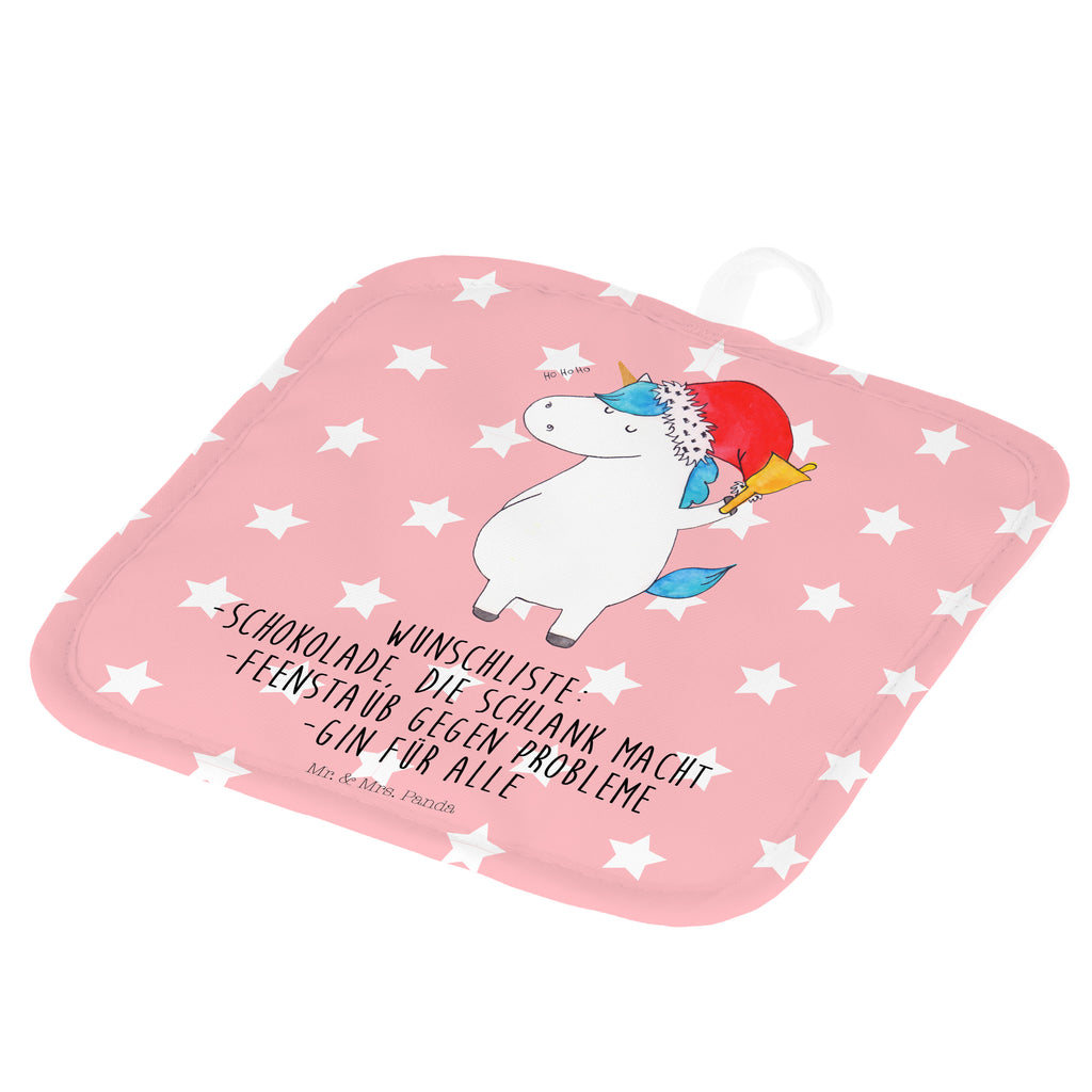 2er Set Topflappen  Einhorn Weihnachtsmann Topflappen, Topfuntersetzer, Ofenhandschuh, Topflappen Set, Topflappen lustig, Topflappen mit Spruch, Einhorn, Einhörner, Einhorn Deko, Pegasus, Unicorn, Gin, Schokolade, Schoki, Weihnachten, Weihnachtsmann, Nikolaus, Wunschzettel, Wunschliste, Feenstaub