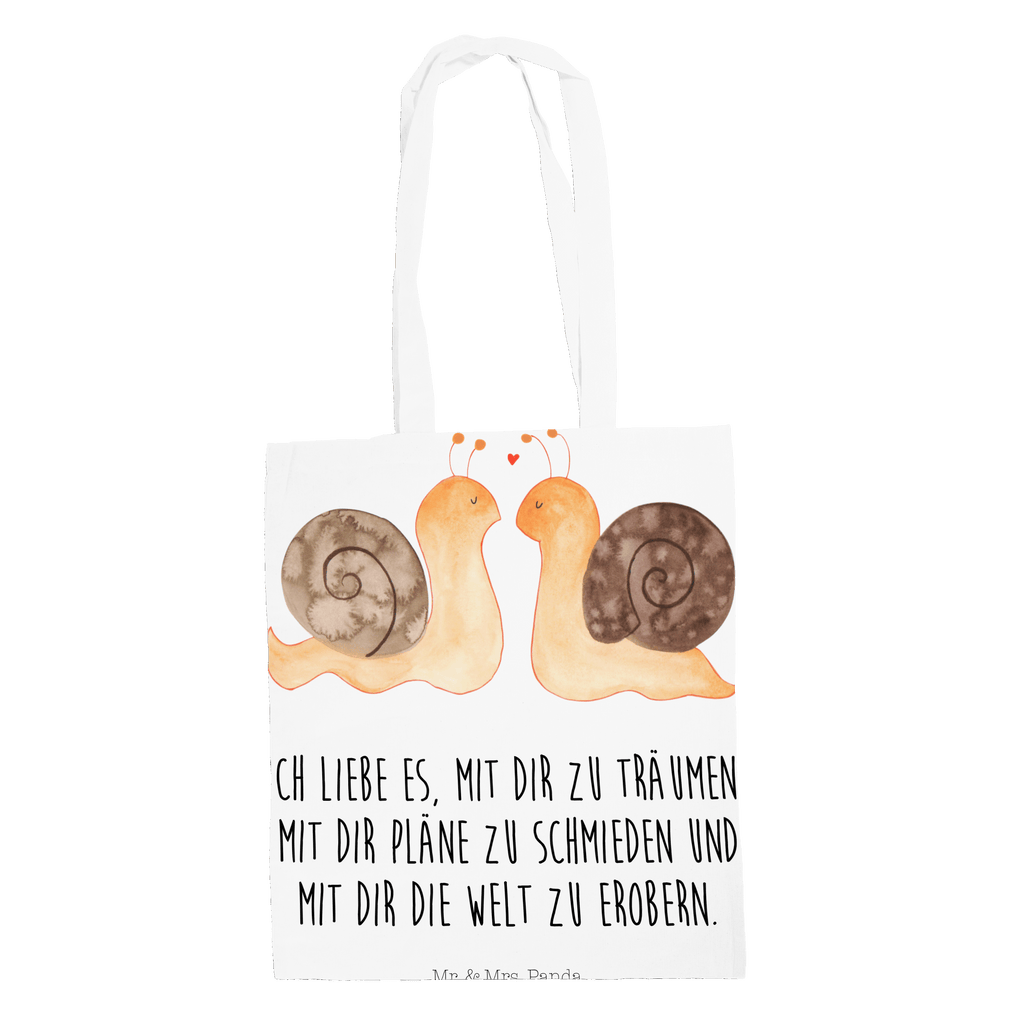 Tragetasche Schnecken Liebe Beuteltasche, Beutel, Einkaufstasche, Jutebeutel, Stoffbeutel, Liebe, Partner, Freund, Freundin, Ehemann, Ehefrau, Heiraten, Verlobung, Heiratsantrag, Liebesgeschenk, Jahrestag, Hocheitstag