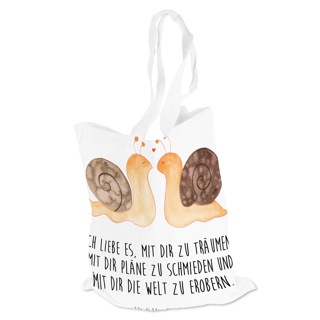 Tragetasche Schnecken Liebe Beuteltasche, Beutel, Einkaufstasche, Jutebeutel, Stoffbeutel, Liebe, Partner, Freund, Freundin, Ehemann, Ehefrau, Heiraten, Verlobung, Heiratsantrag, Liebesgeschenk, Jahrestag, Hocheitstag