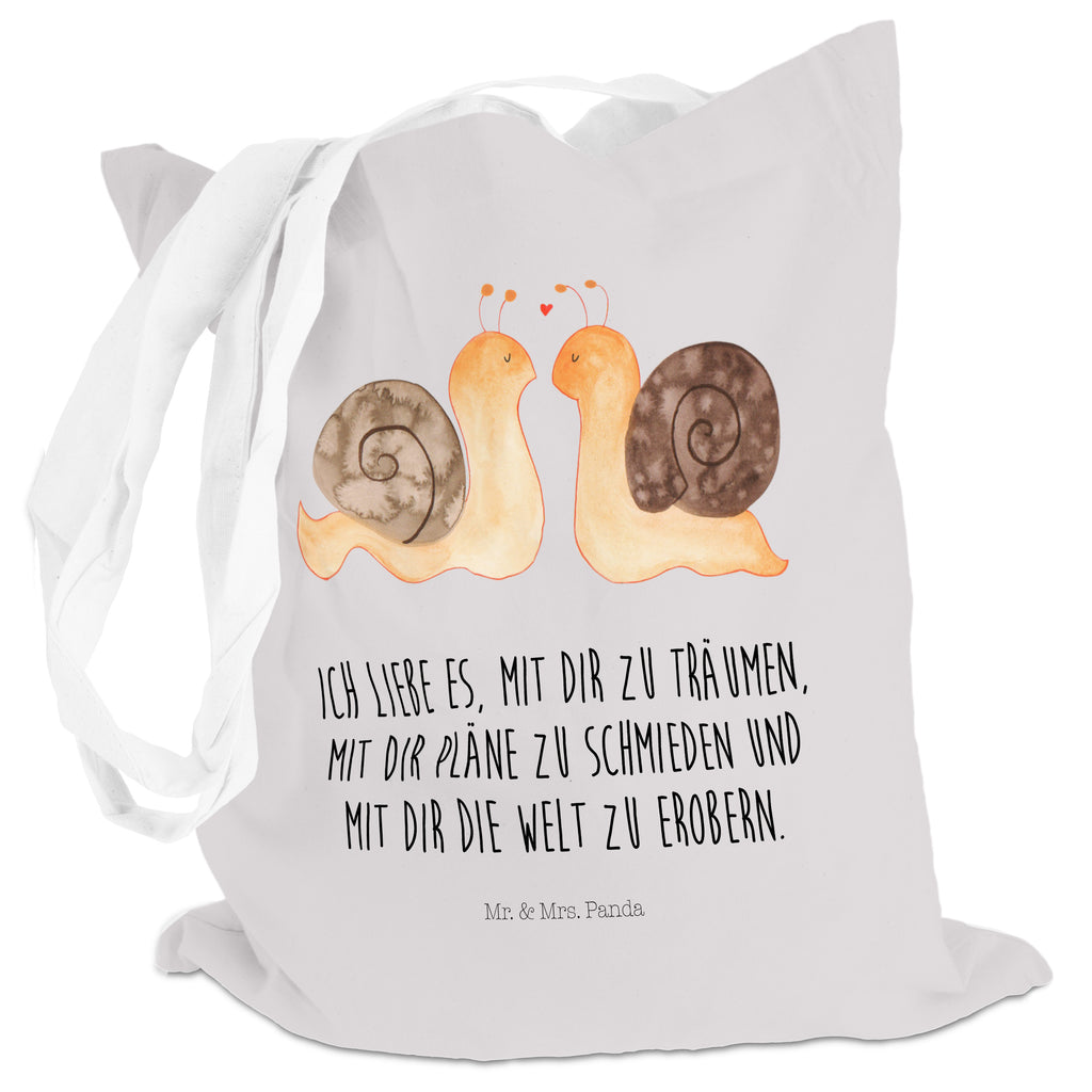 Tragetasche Schnecken Liebe Beuteltasche, Beutel, Einkaufstasche, Jutebeutel, Stoffbeutel, Liebe, Partner, Freund, Freundin, Ehemann, Ehefrau, Heiraten, Verlobung, Heiratsantrag, Liebesgeschenk, Jahrestag, Hocheitstag