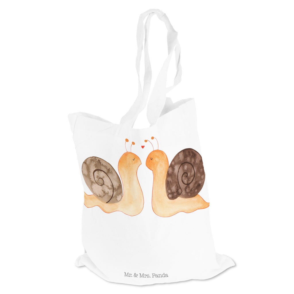 Tragetasche Schnecken Liebe Beuteltasche, Beutel, Einkaufstasche, Jutebeutel, Stoffbeutel, Liebe, Partner, Freund, Freundin, Ehemann, Ehefrau, Heiraten, Verlobung, Heiratsantrag, Liebesgeschenk, Jahrestag, Hocheitstag