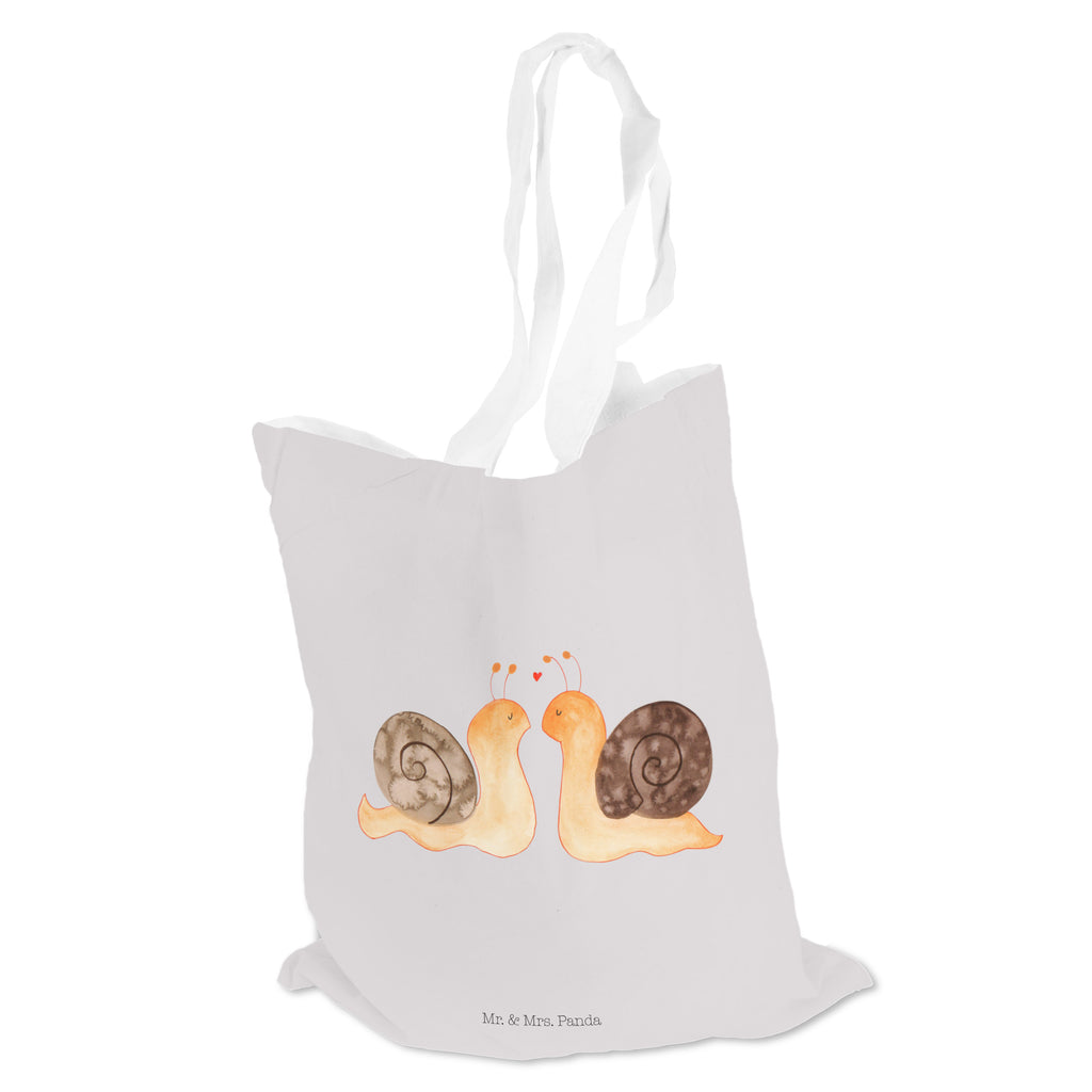 Tragetasche Schnecken Liebe Beuteltasche, Beutel, Einkaufstasche, Jutebeutel, Stoffbeutel, Liebe, Partner, Freund, Freundin, Ehemann, Ehefrau, Heiraten, Verlobung, Heiratsantrag, Liebesgeschenk, Jahrestag, Hocheitstag