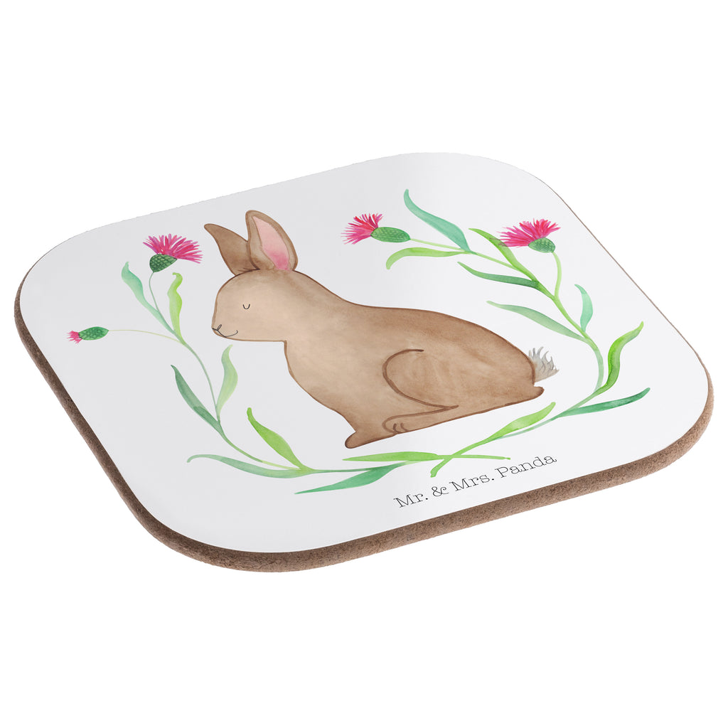 Quadratische Untersetzer Hase sitzend Bierdeckel, Glasuntersetzer, Untersetzer Gläser, Getränkeuntersetzer, Ostern, Osterhase, Ostergeschenke, Osternest, Osterdeko, Geschenk zu Ostern, Frohe Ostern, Ostergrüße, Osterblume, Liebe, Grüße, Hase, Kaninchen