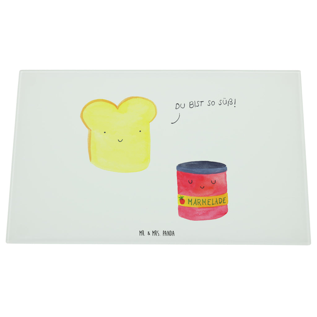 Medium Glas Schneidbrett Toast & Marmelade Glasschneidebrett, Schneidebrett, Tiermotive, Gute Laune, lustige Sprüche, Tiere, Toast, Marmelade, Dreamteam, süße Postkarte, süß, Küche Deko, Küche Spruch, Frühstück Einladung, Brot, Toastbrot