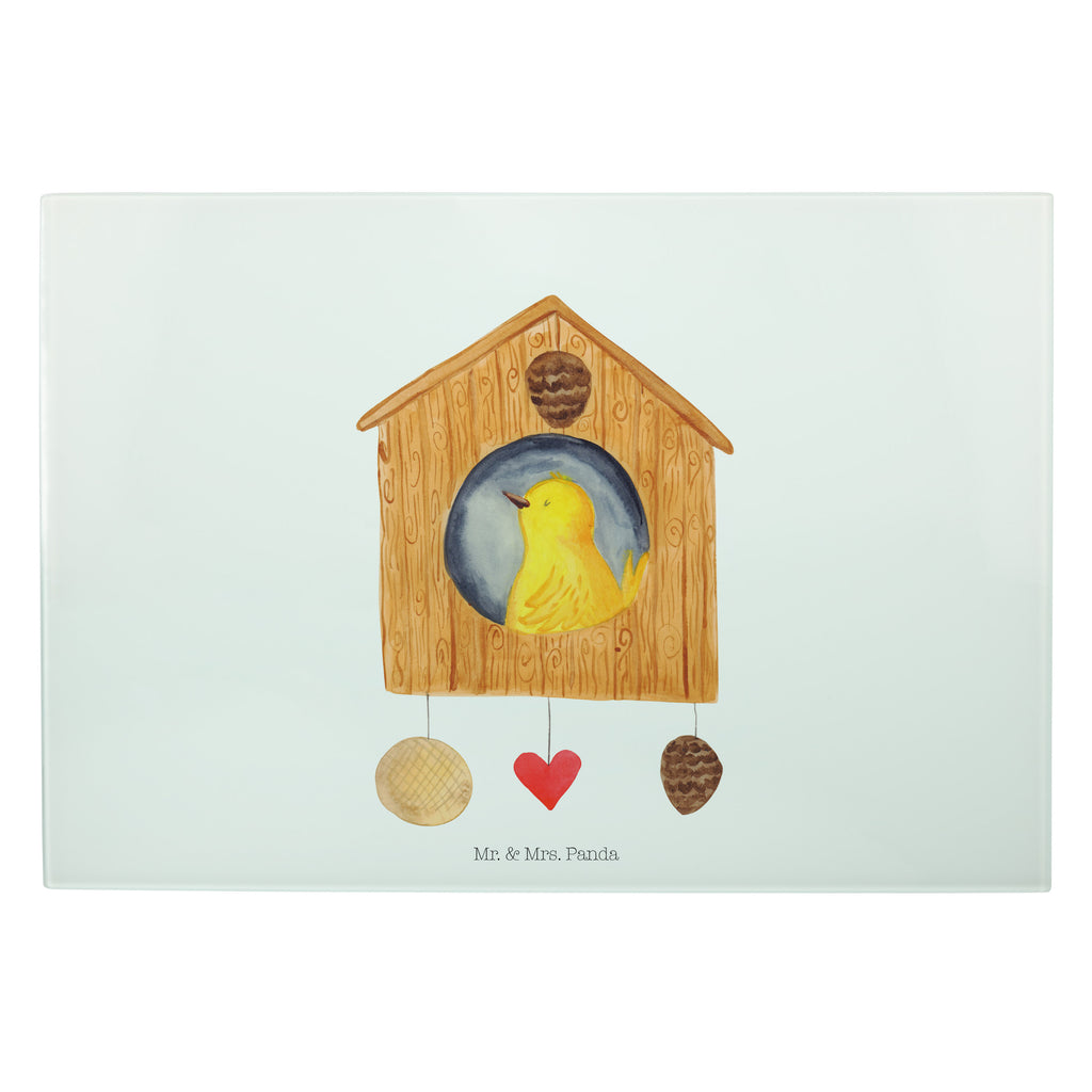 XL Glas Schneidbrett Vogelhaus Glasschneidebrett, Schneidebrett, Frühstücksbrett, Küche, Tiermotive, Gute Laune, lustige Sprüche, Tiere, Vogel, Vögel, Vogelhaus, Vogelhäuschen, Home sweet home, Zuhause, Nest, Eigenheim, Familie, Wohnung, Haus, unser Haus, Lieblingsort, Castle