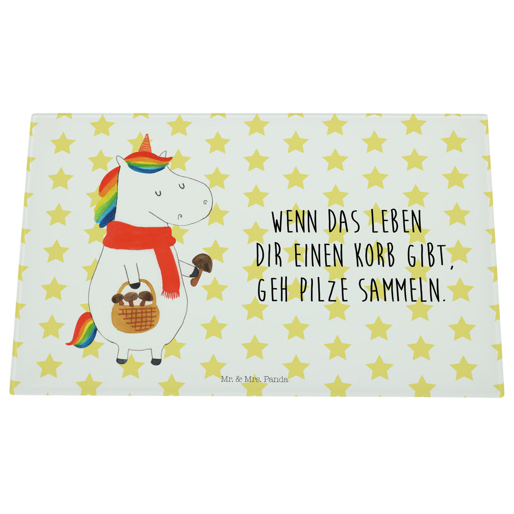Medium Glas Schneidbrett Einhorn Pilz Glasschneidebrett, Schneidebrett, Einhorn, Einhörner, Einhorn Deko, Pegasus, Unicorn, Pilze, Pilzsammler, Motivation, Spruch, Liebeskummer