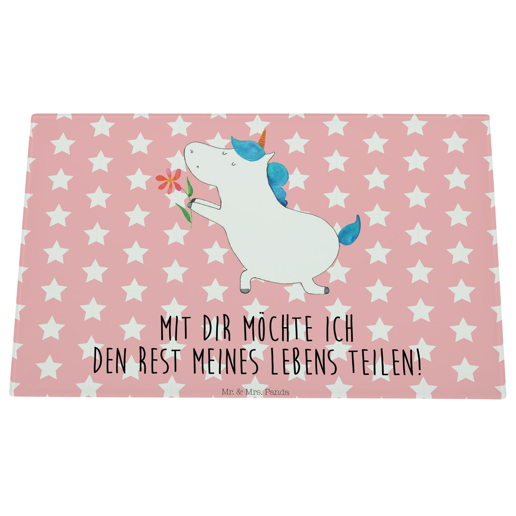Medium Glas Schneidbrett Einhorn Blume Glasschneidebrett, Schneidebrett, Einhorn, Einhörner, Einhorn Deko, Pegasus, Unicorn, Liebe, Liebesbeweis, Antrag, Heiratsantrag, Verlobung, Ehepaar, Pärchen, Partner, Freund, Freundin, Ehe, heiraten