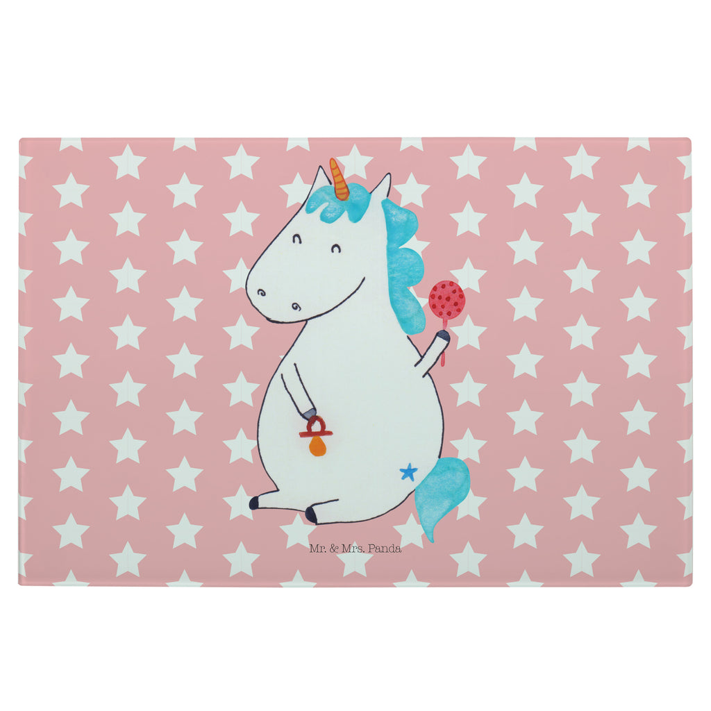 Medium Glas Schneidbrett Einhorn Baby Glasschneidebrett, Schneidebrett, Einhorn, Einhörner, Einhorn Deko, Pegasus, Unicorn, Mutter, Geburt, Geburtstag, erstes Kind, Baby, Babyglück, Nachwuchs, Eltern, Party, Kind, Schnuller