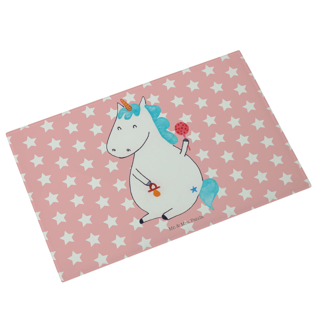 Medium Glas Schneidbrett Einhorn Baby Glasschneidebrett, Schneidebrett, Einhorn, Einhörner, Einhorn Deko, Pegasus, Unicorn, Mutter, Geburt, Geburtstag, erstes Kind, Baby, Babyglück, Nachwuchs, Eltern, Party, Kind, Schnuller