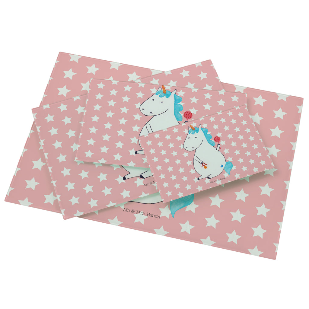 Medium Glas Schneidbrett Einhorn Baby Glasschneidebrett, Schneidebrett, Einhorn, Einhörner, Einhorn Deko, Pegasus, Unicorn, Mutter, Geburt, Geburtstag, erstes Kind, Baby, Babyglück, Nachwuchs, Eltern, Party, Kind, Schnuller