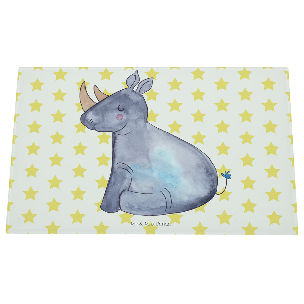 Medium Glas Schneidbrett Einhorn Nashorn Glasschneidebrett, Schneidebrett, Einhorn, Einhörner, Einhorn Deko, Pegasus, Unicorn, Regenbogen, witzig, lustig, Zoo, Glitzer, Einhornpower, Erwachsenwerden, Nashorn, Nashörner