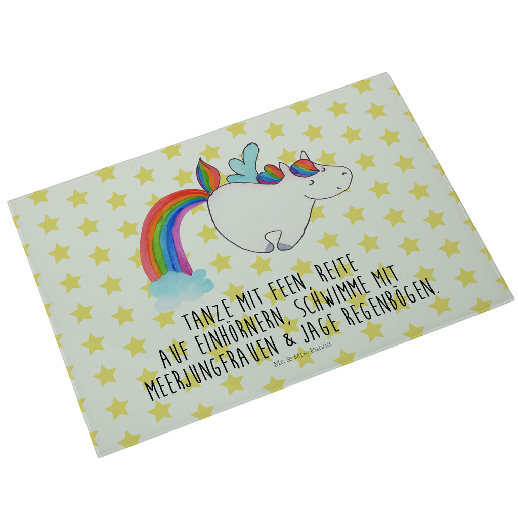XL Glas Schneidbrett Einhorn Pegasus Glasschneidebrett, Schneidebrett, Frühstücksbrett, Küche, Einhorn, Einhörner, Einhorn Deko, Pegasus, Unicorn, Regenbogen, Spielen, Realität, Glitzer, Erwachsenwerden