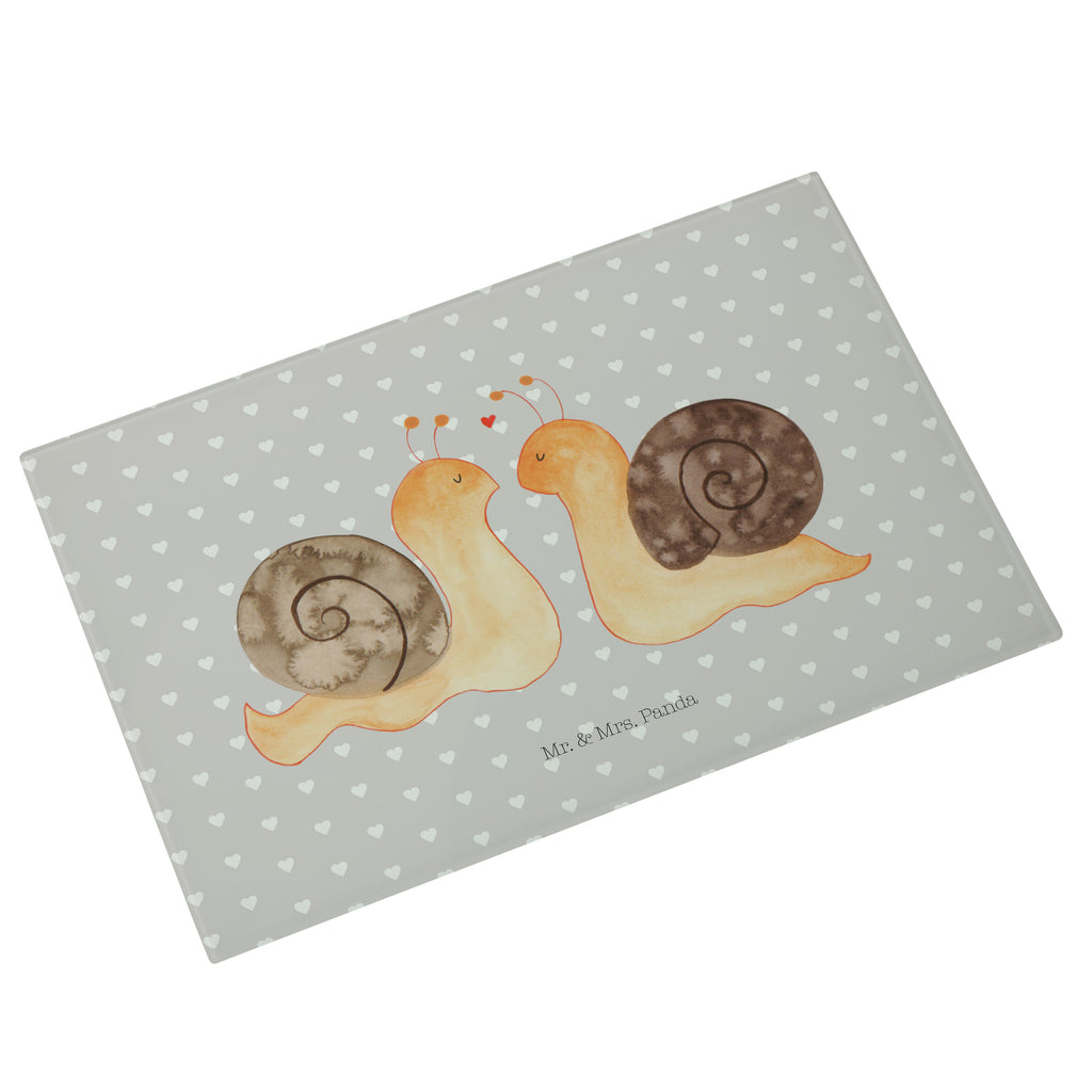 Medium Glas Schneidbrett Schnecken Liebe Glasschneidebrett, Schneidebrett, Liebe, Partner, Freund, Freundin, Ehemann, Ehefrau, Heiraten, Verlobung, Heiratsantrag, Liebesgeschenk, Jahrestag, Hocheitstag