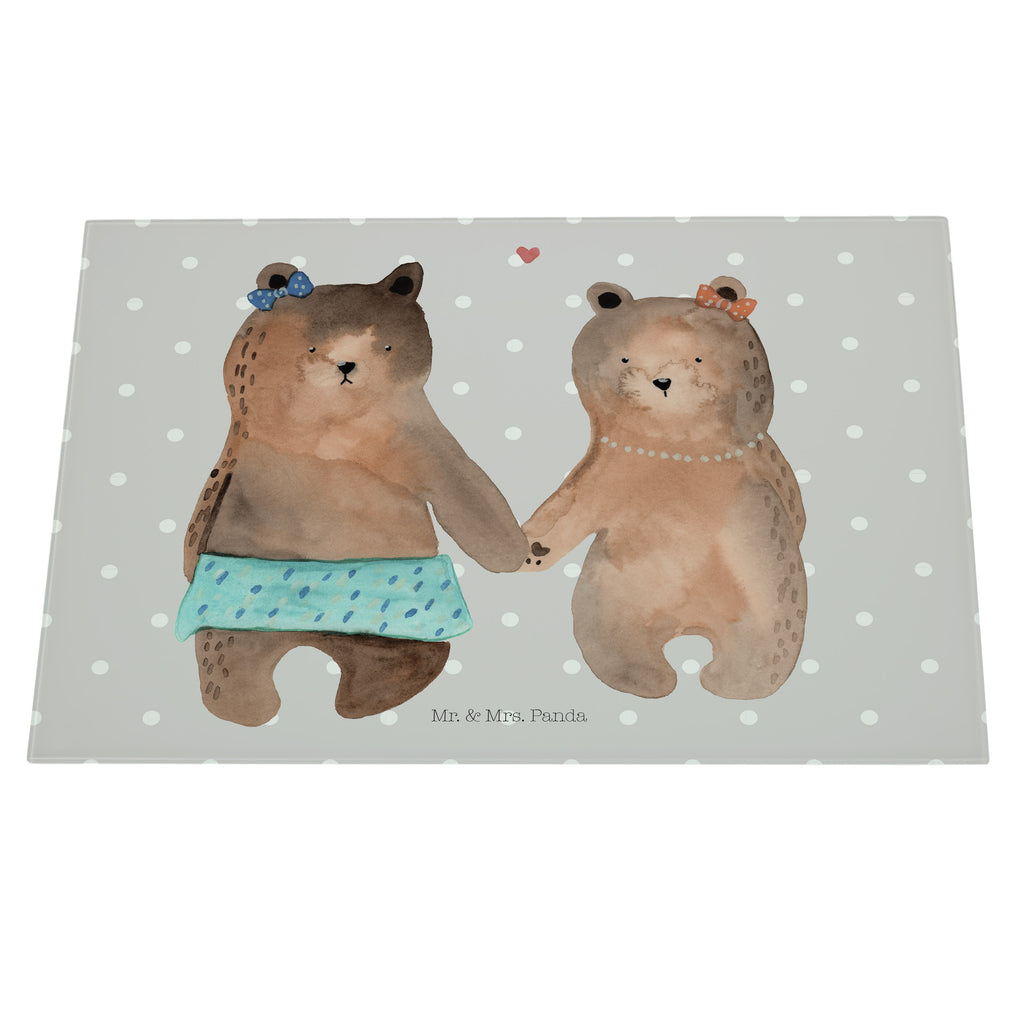 XL Glas Schneidbrett Bär Freundin Glasschneidebrett, Schneidebrett, Frühstücksbrett, Küche, Bär, Teddy, Teddybär, Bär Freundin Beste Freund Liebe Liebesbeweis Verliebt Kumpel Kumpeliene