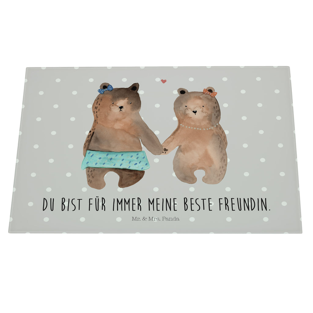 XL Glas Schneidbrett Bär Freundin Glasschneidebrett, Schneidebrett, Frühstücksbrett, Küche, Bär, Teddy, Teddybär, Bär Freundin Beste Freund Liebe Liebesbeweis Verliebt Kumpel Kumpeliene