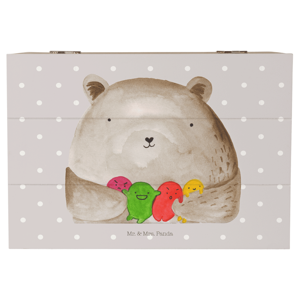 Holzkiste Bär Gefühl Holzkiste, Kiste, Schatzkiste, Truhe, Schatulle, XXL, Erinnerungsbox, Erinnerungskiste, Dekokiste, Aufbewahrungsbox, Bär, Teddy, Teddybär, Wahnsinn, Verrückt, Durchgedreht