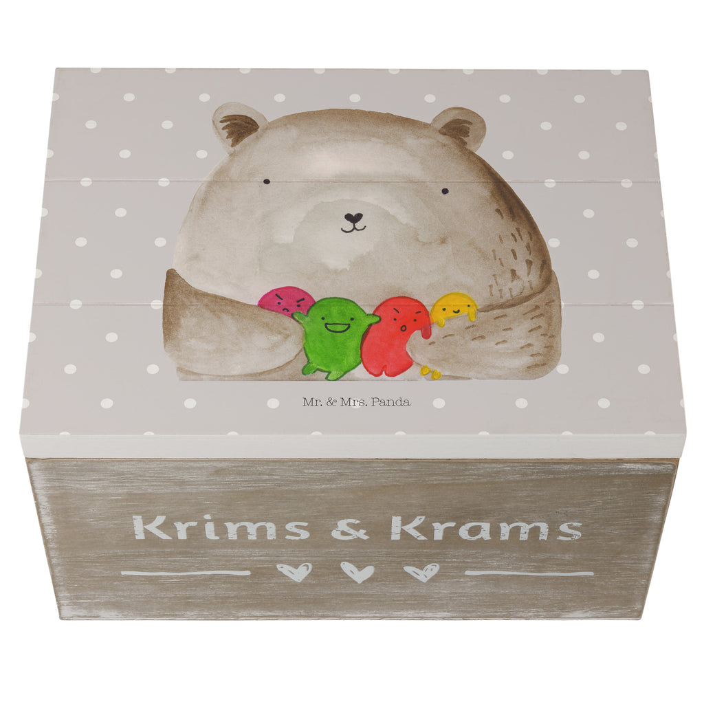 Holzkiste Bär Gefühl Holzkiste, Kiste, Schatzkiste, Truhe, Schatulle, XXL, Erinnerungsbox, Erinnerungskiste, Dekokiste, Aufbewahrungsbox, Bär, Teddy, Teddybär, Wahnsinn, Verrückt, Durchgedreht
